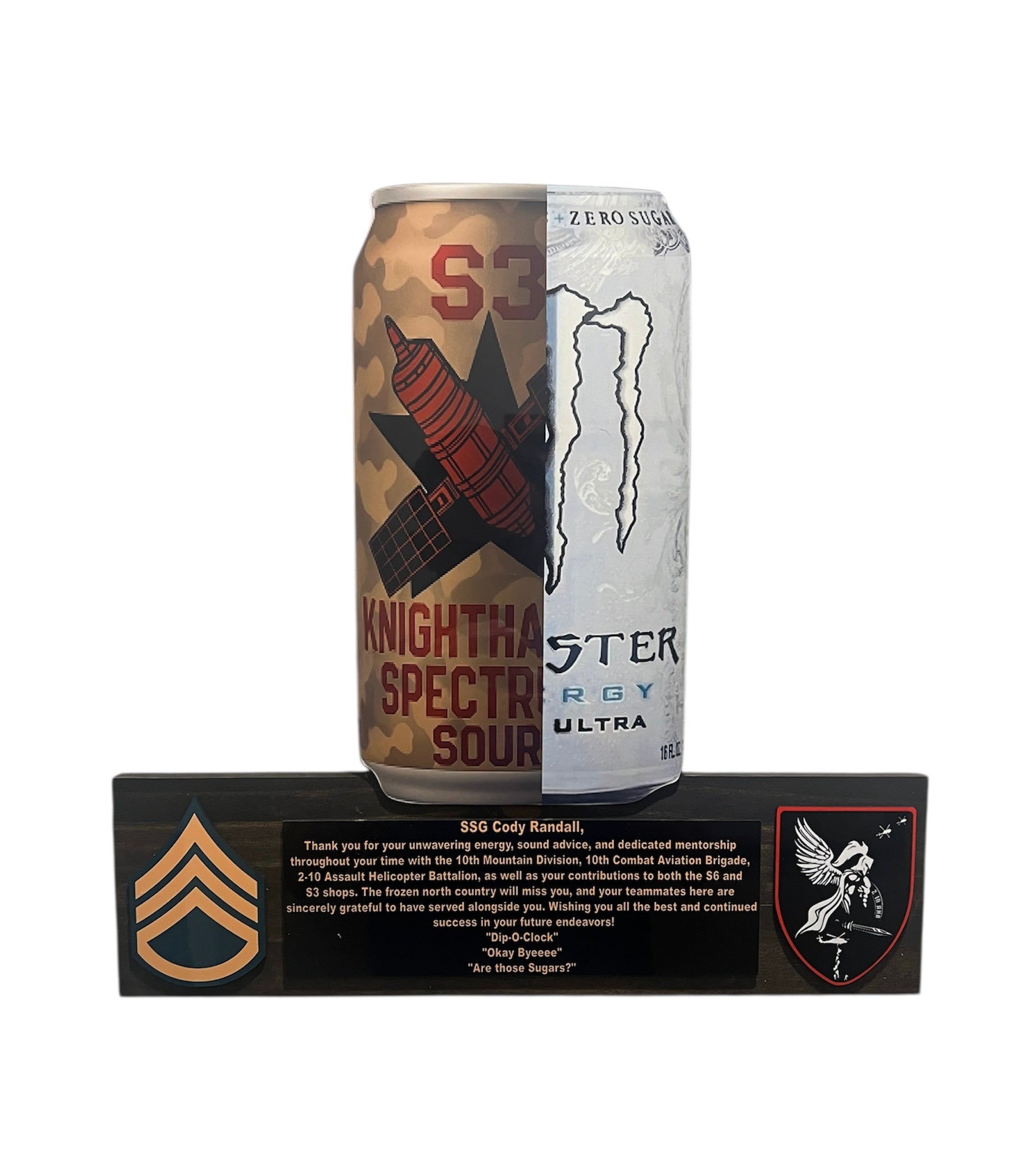 The Beverage Can PCS/ETS/Retirement Plaque