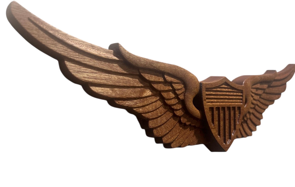 Army Aviation Basic Wings, Aviator Insignia, 3D Carved Wall Decor, Army Gifts, Army Basic Aviation Wings