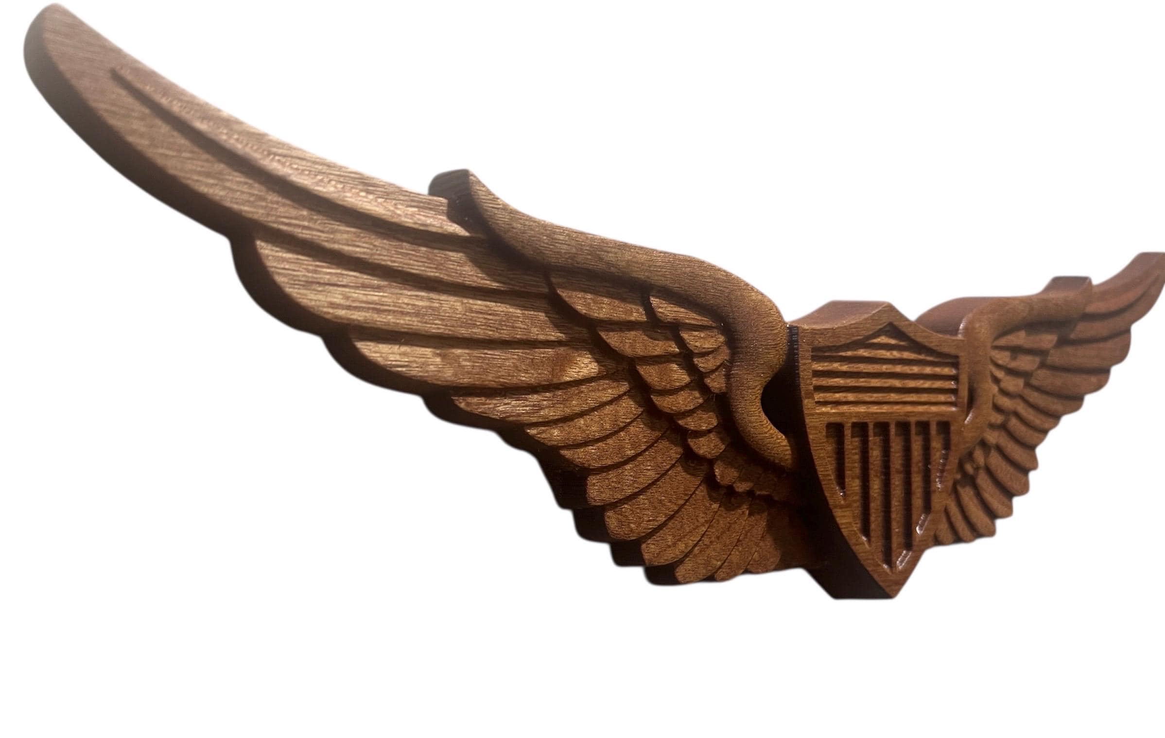 Army Aviation Basic Wings, Aviator Insignia, 3D Carved Wall Decor, Army Gifts, Army Basic Aviation Wings