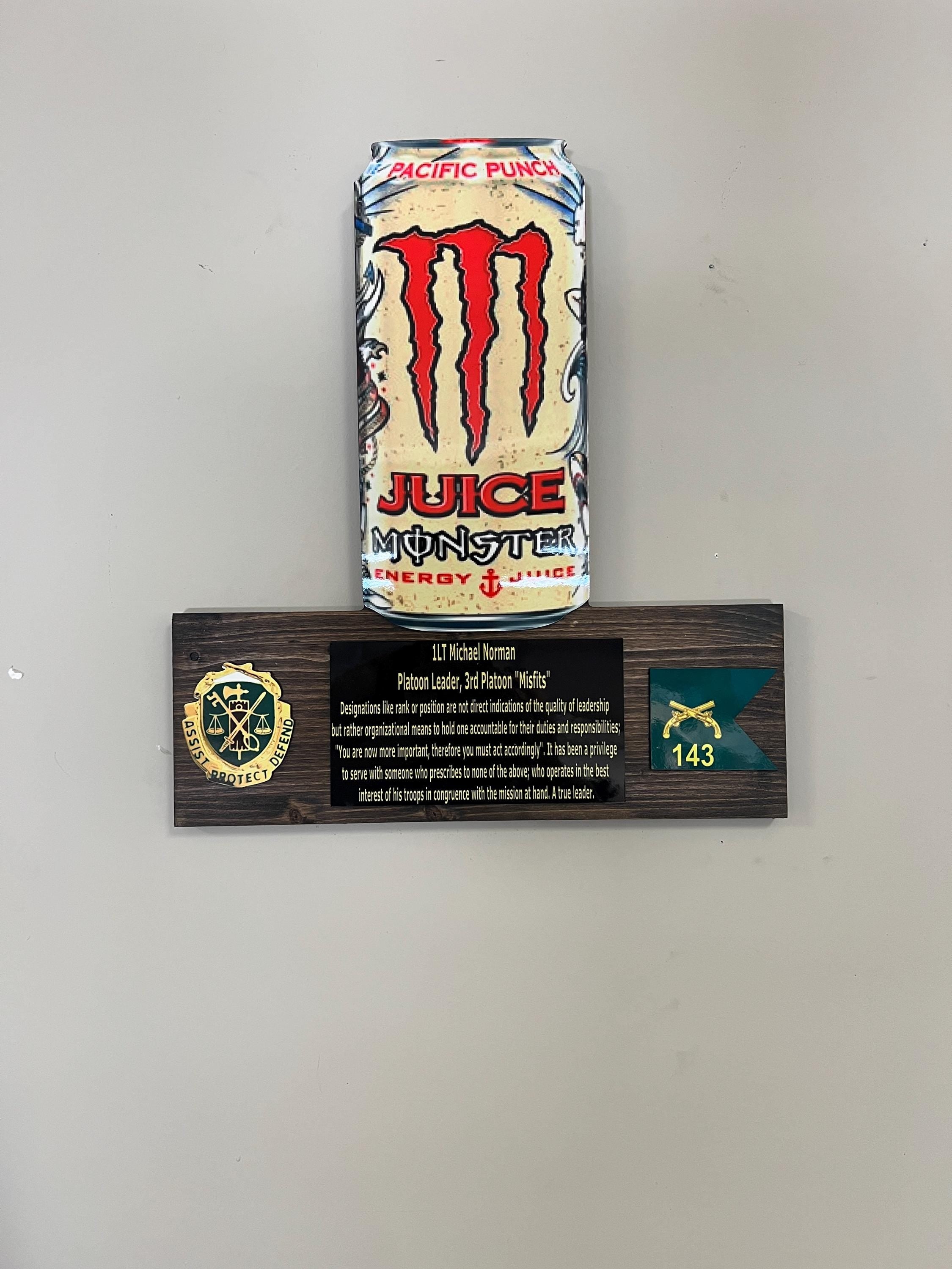 The Beverage Can PCS/ETS/Retirement Plaque