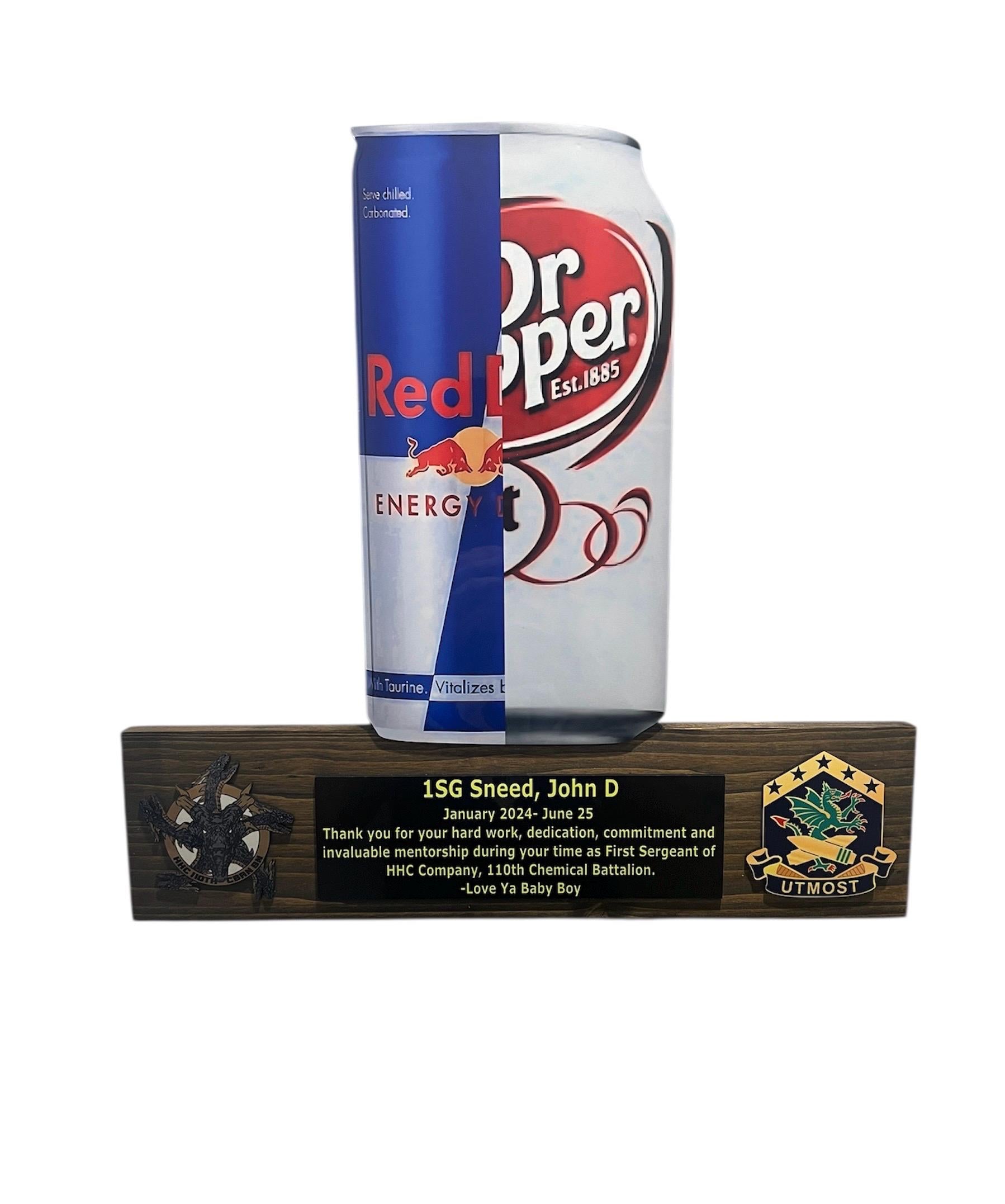 The Beer Can! Customizable PCS Wall Hanging Plaque for Military PCS/ETS-Any beer with custom logos