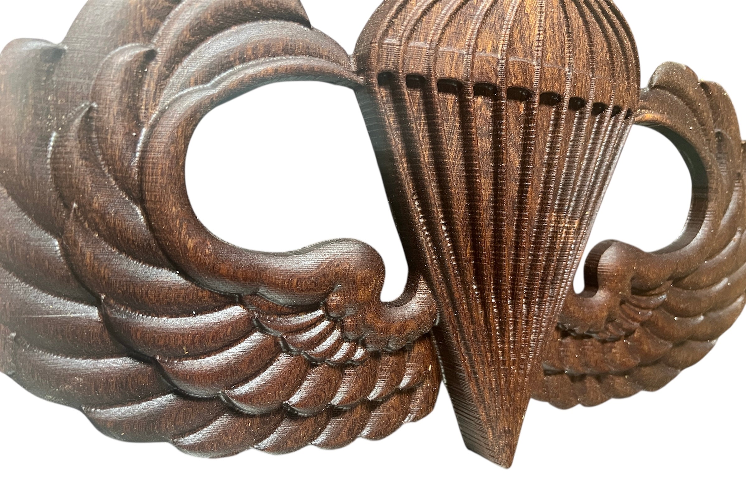 3D Carved Army Airborne Badge