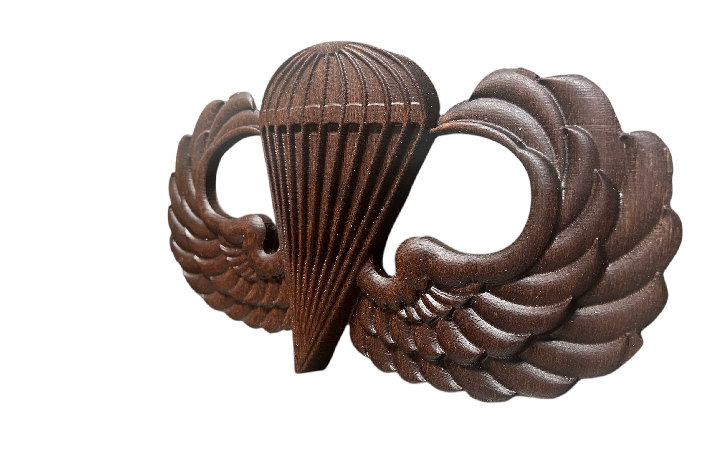 3D Carved Army Airborne Badge