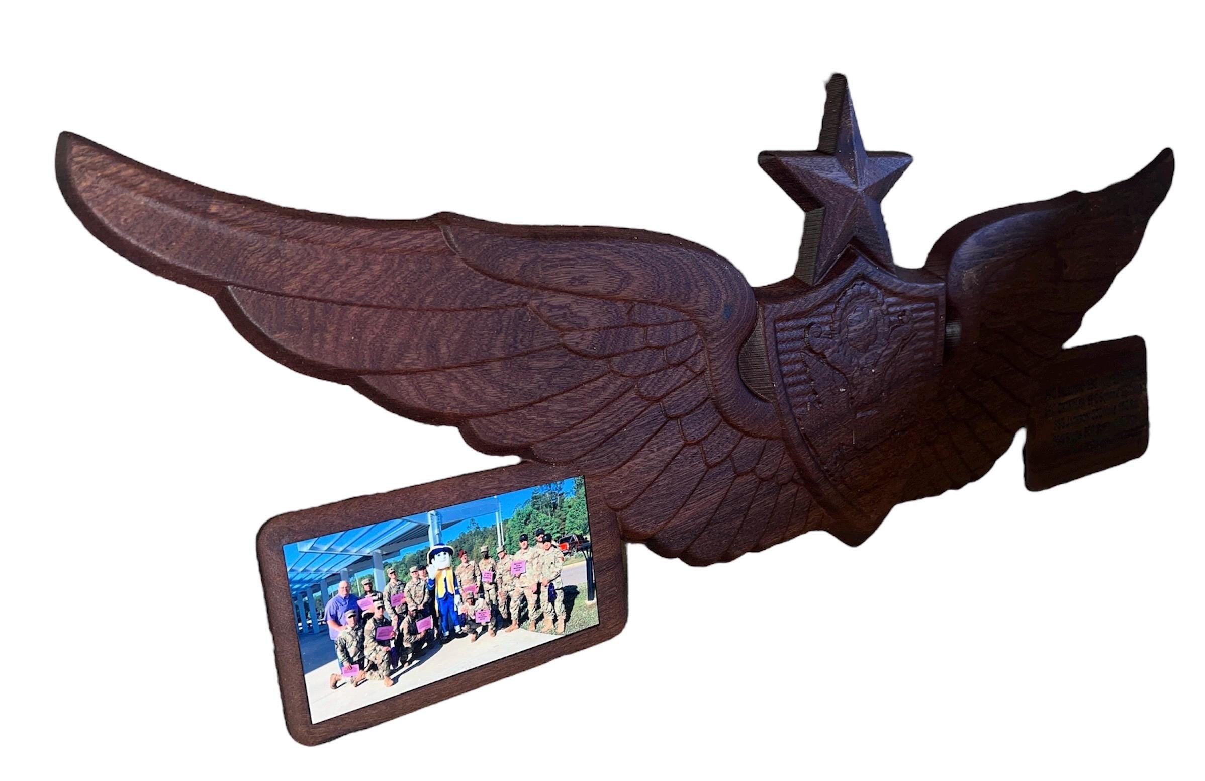 3D Carved Logo/Badge Plaque-Any Badge- PCS-ETS-Retirement Gift for Army