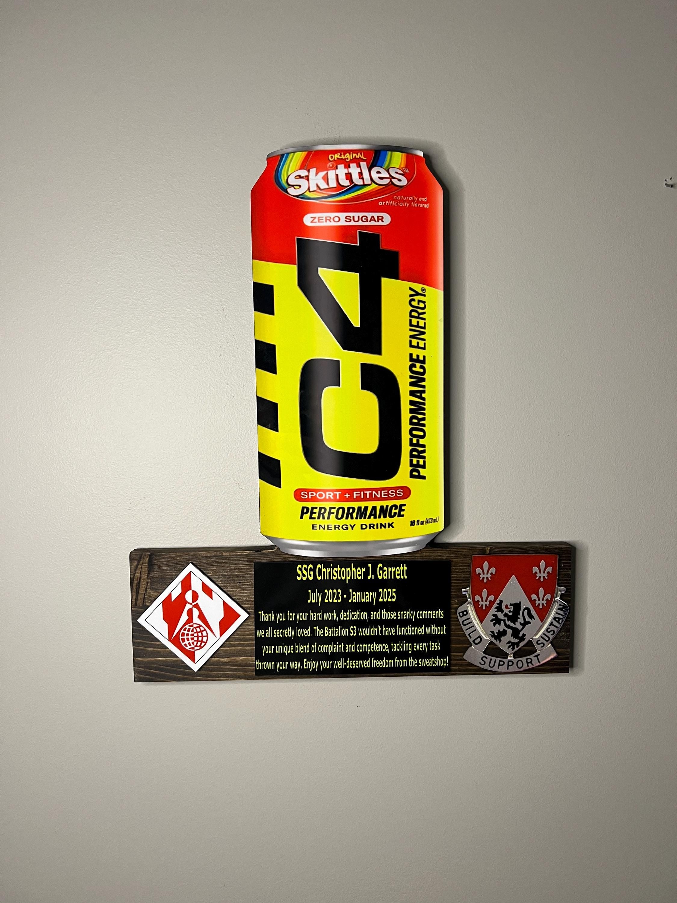 The Beverage Can PCS/ETS/Retirement Plaque