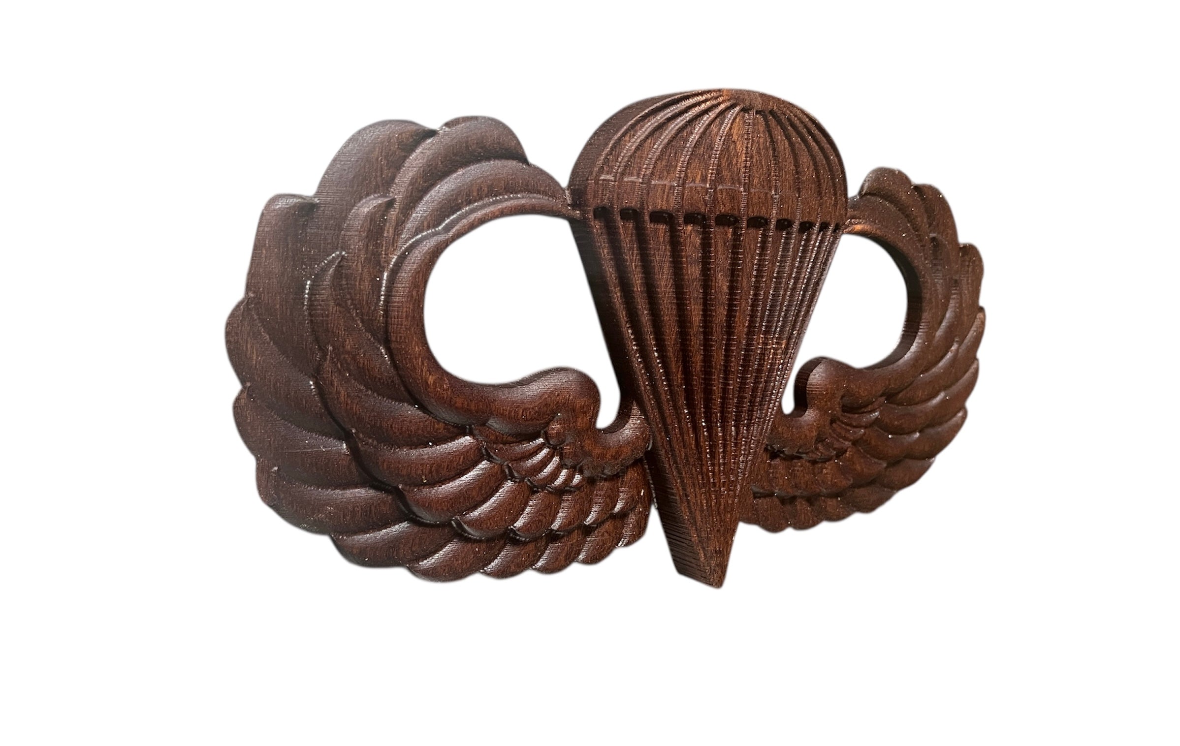 3D Carved Army Airborne Badge