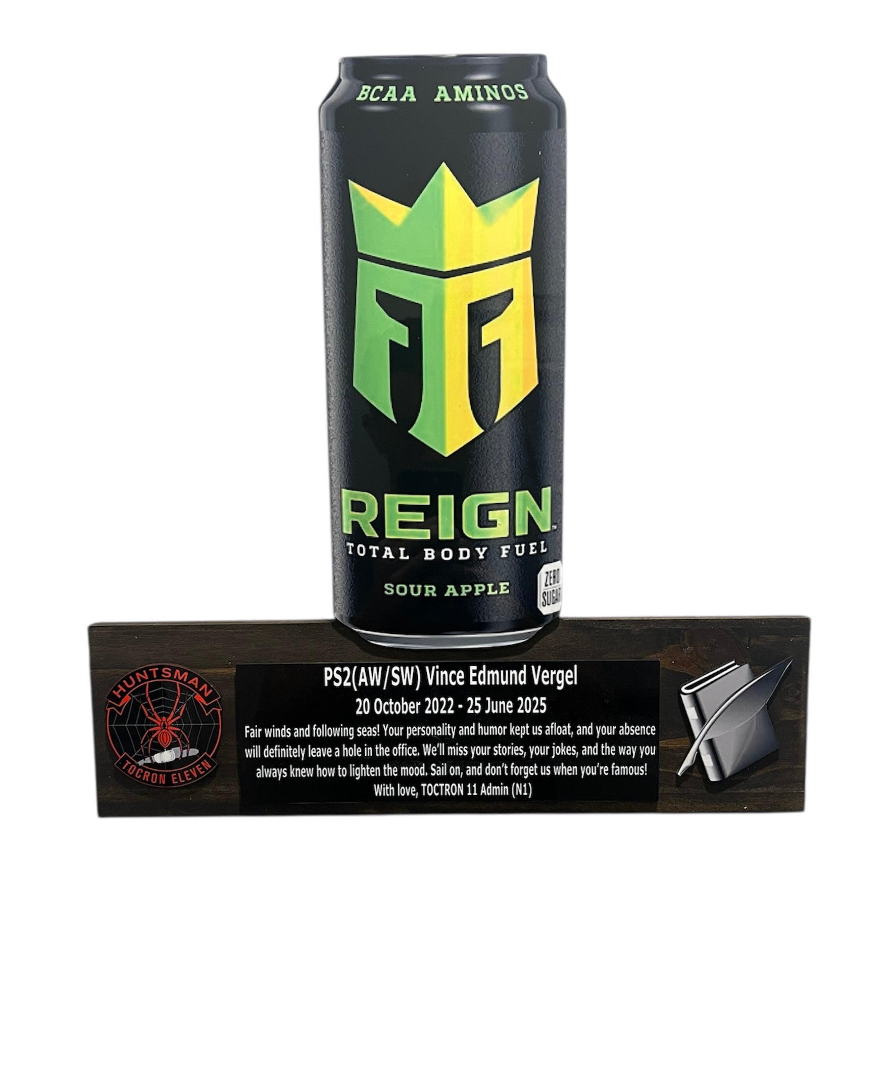 The Beverage Can PCS/ETS/Retirement Plaque