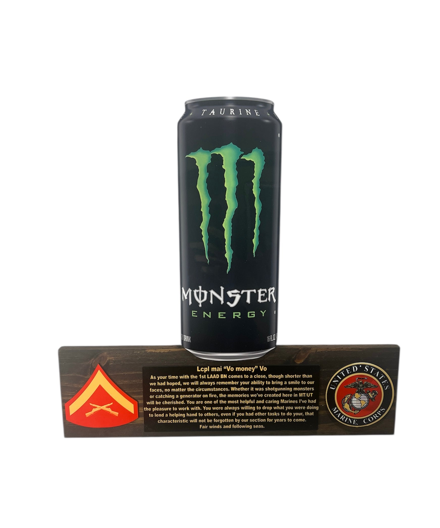 The Beverage Can PCS/ETS/Retirement Plaque