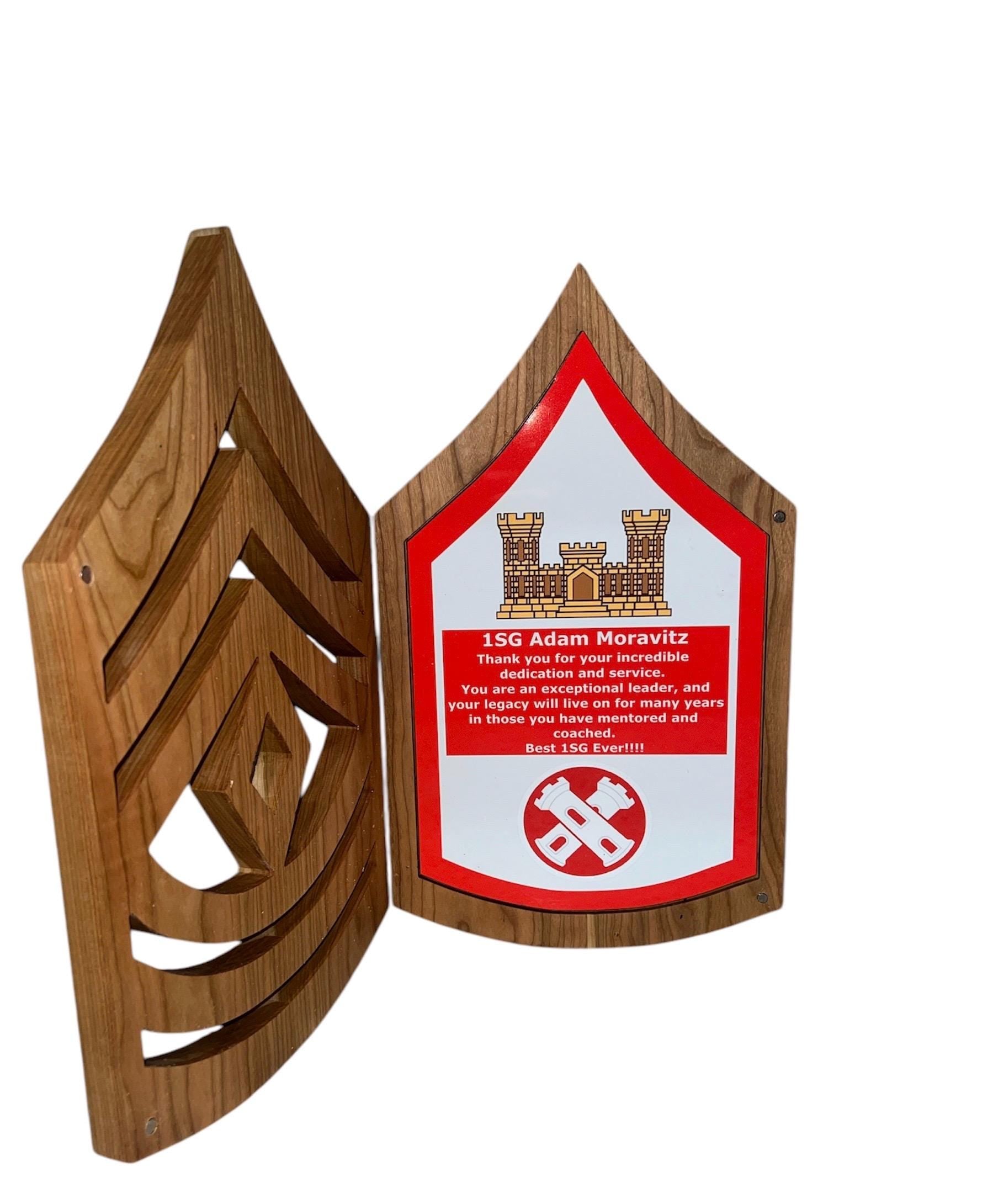 NCO Rank Plaque