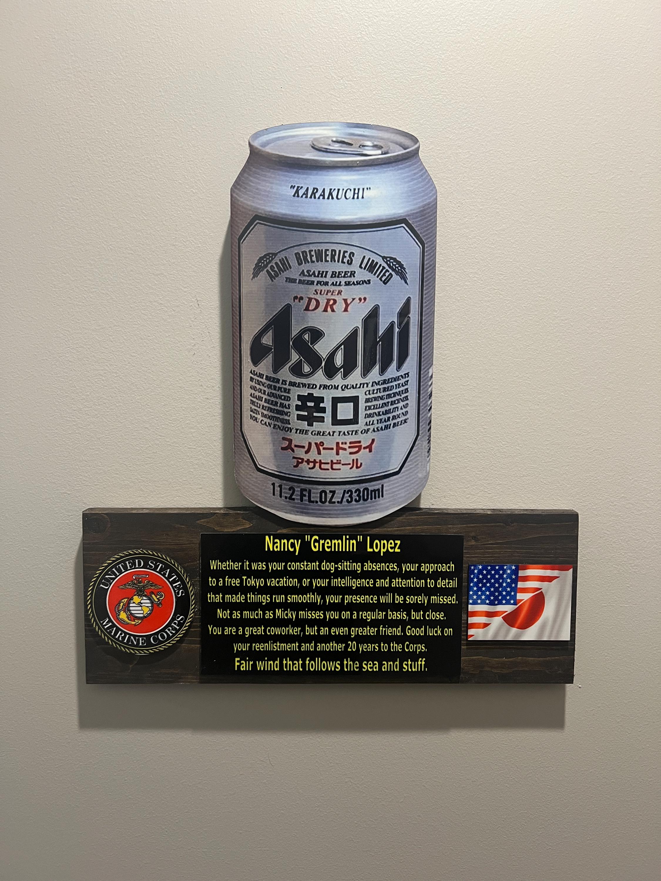 The Beverage Can PCS/ETS/Retirement Plaque